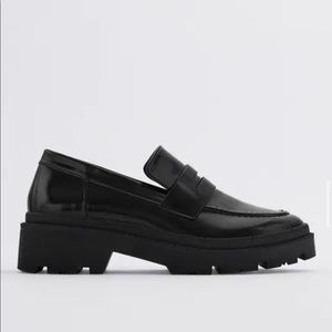 Zara Treaded Sole Loafers